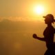 woman running in gym wear