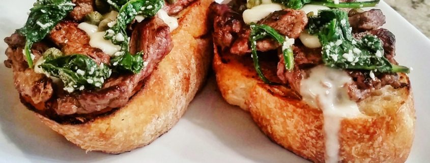 Blue Apron Recipe|Beef Tartines